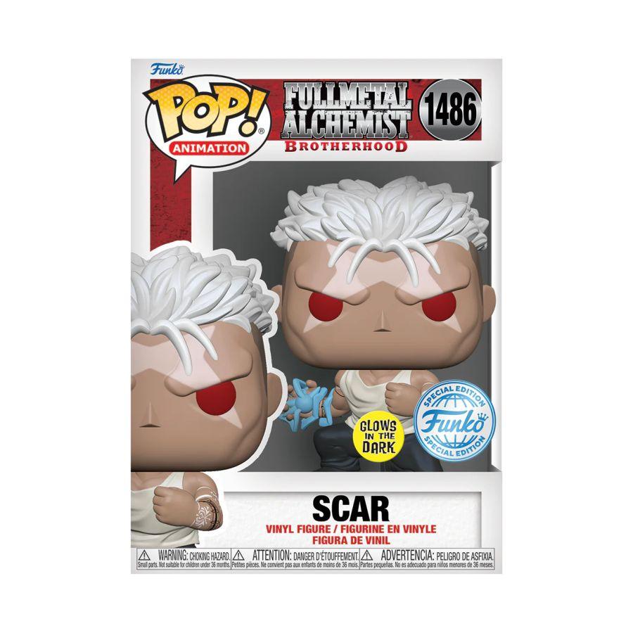 FUN74394 Fullmetal Alchemist: Brotherhood - Scar US Exclusive Glow Pop! Vinyl [RS] - Funko - Titan Pop Culture