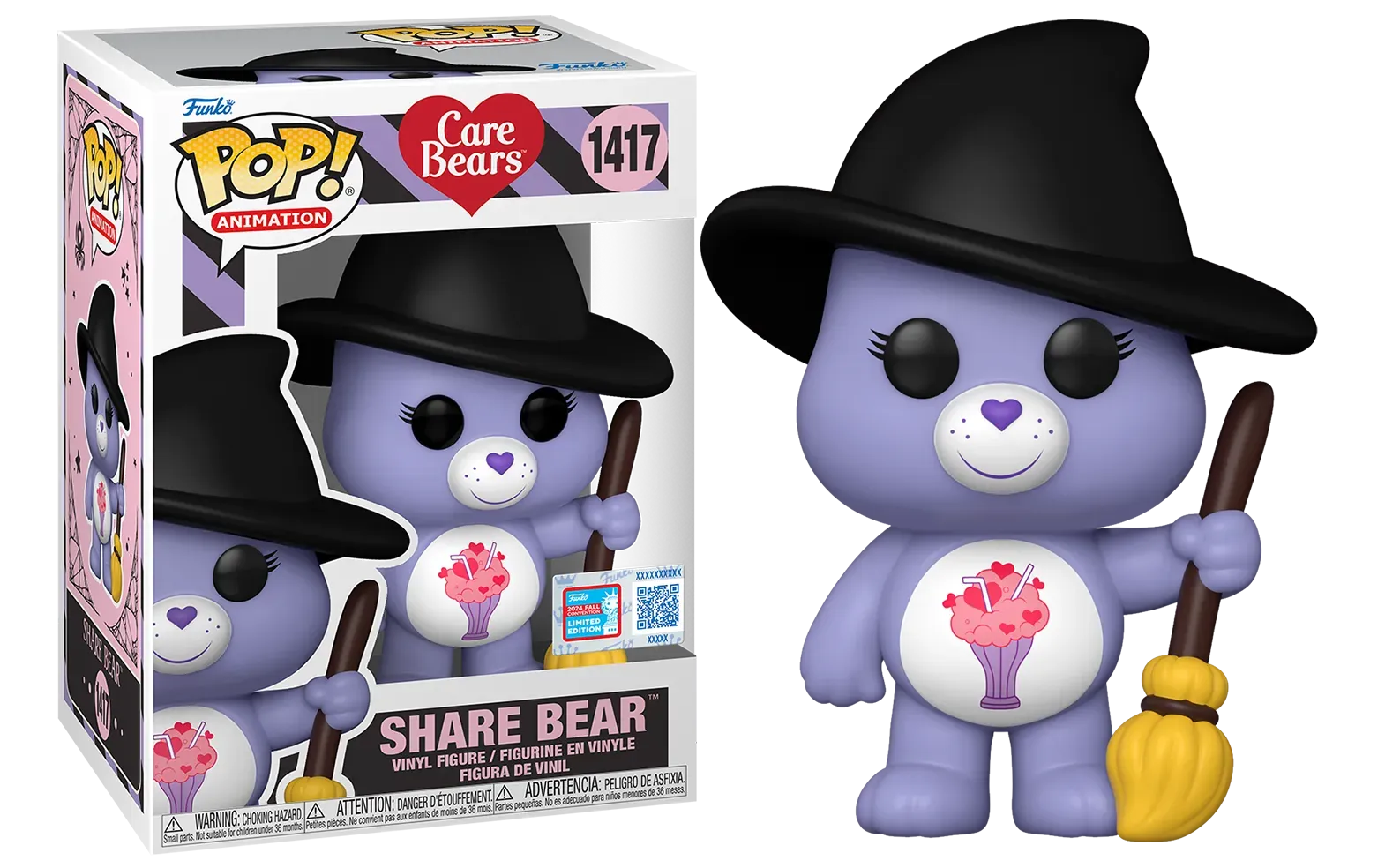 FUN74397 Care Bears - Share Bear Witch NYCC 2024 US Exclusive Pop! Vinyl [RS] - Funko - Titan Pop Culture