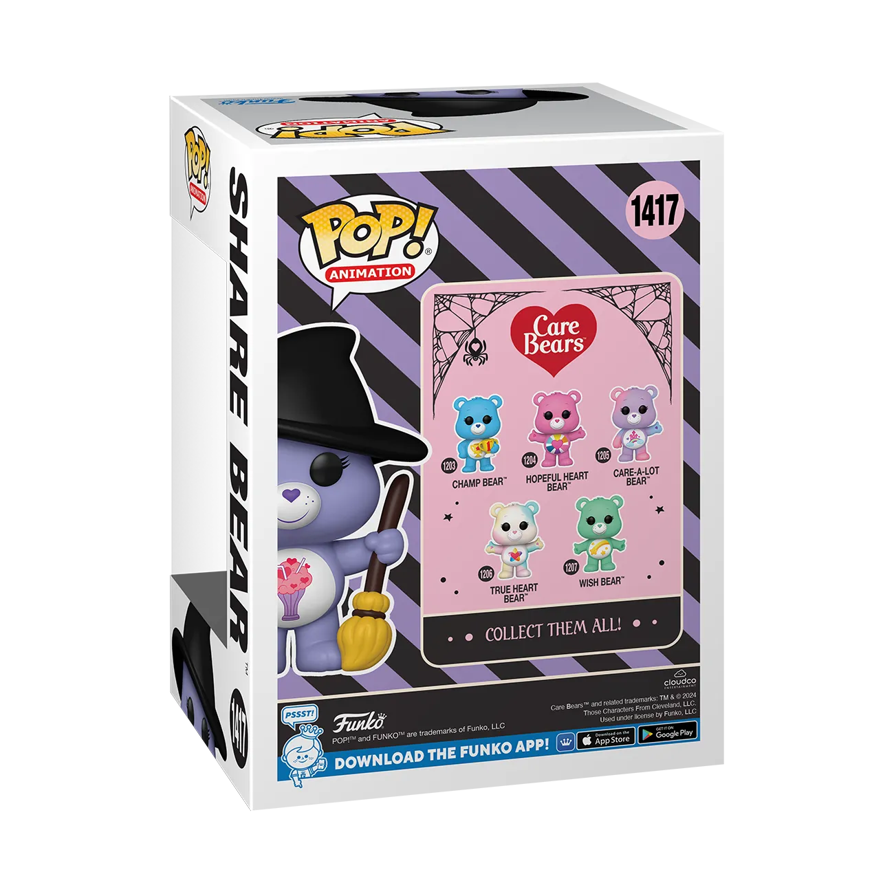 FUN74397 Care Bears - Share Bear Witch NYCC 2024 US Exclusive Pop! Vinyl [RS] - Funko - Titan Pop Culture