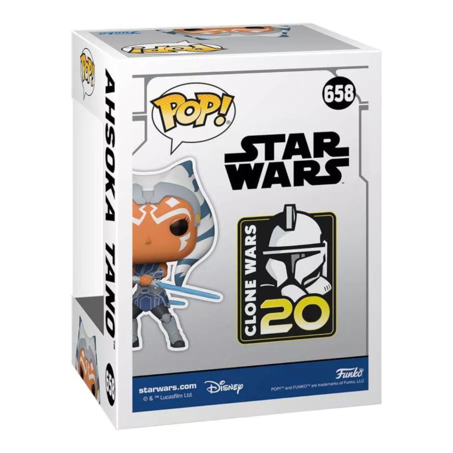 FUN74399 Star Wars: Clone Wars - Ahsoka Tano 20th Anniversary US Exclusive Pop! Vinyl [RS] - Funko - Titan Pop Culture