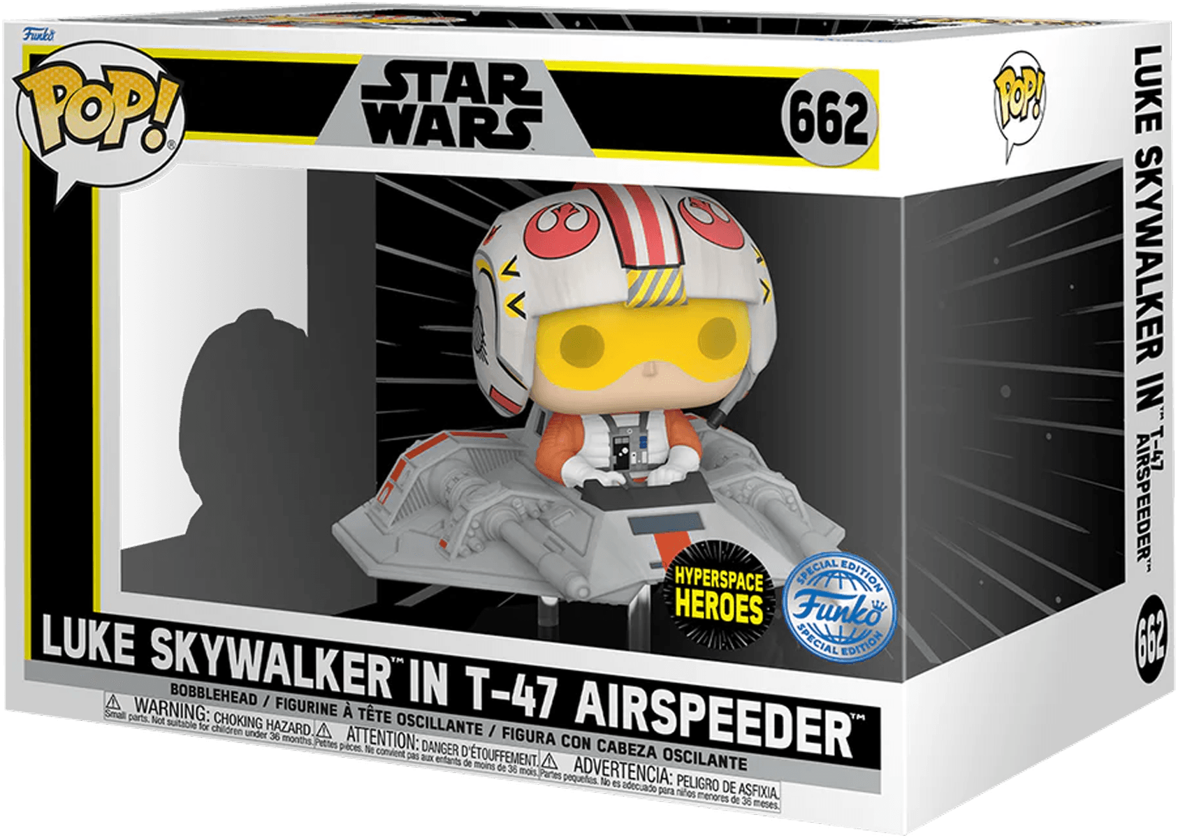 FUN74404 Star Wars - Luke in T-47 Airspeeder US Exclusive Pop! Ride [RS] - Funko - Titan Pop Culture