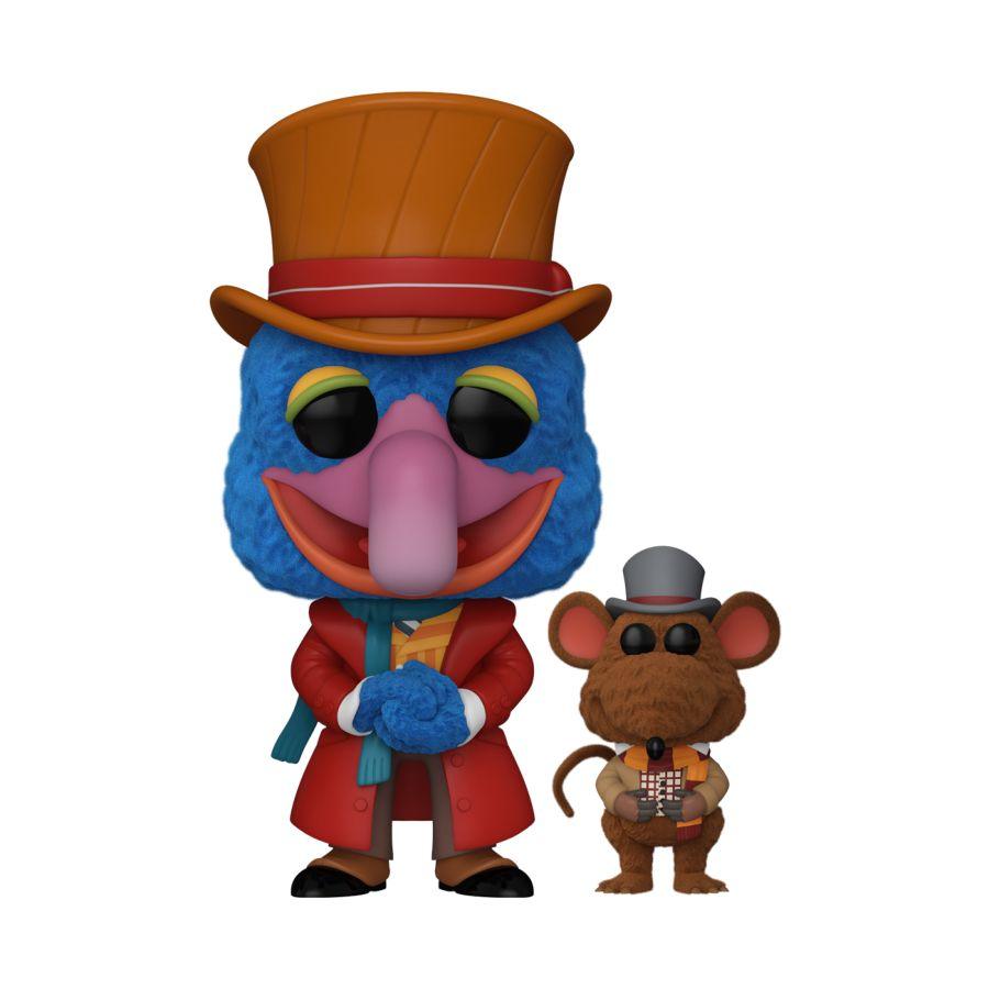 FUN74410 The Muppet's Christmas Carol - Gonzo with Rizzo US Exclusive Flocked Pop! Vinyl [RS] - Funko TBA - Titan Pop Culture