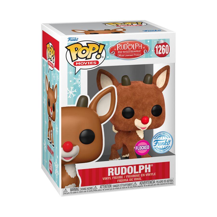 FUN74411 Rudolph - Rudolph US Exclusive Flocked Pop! Vinyl [RS] - Funko - Titan Pop Culture