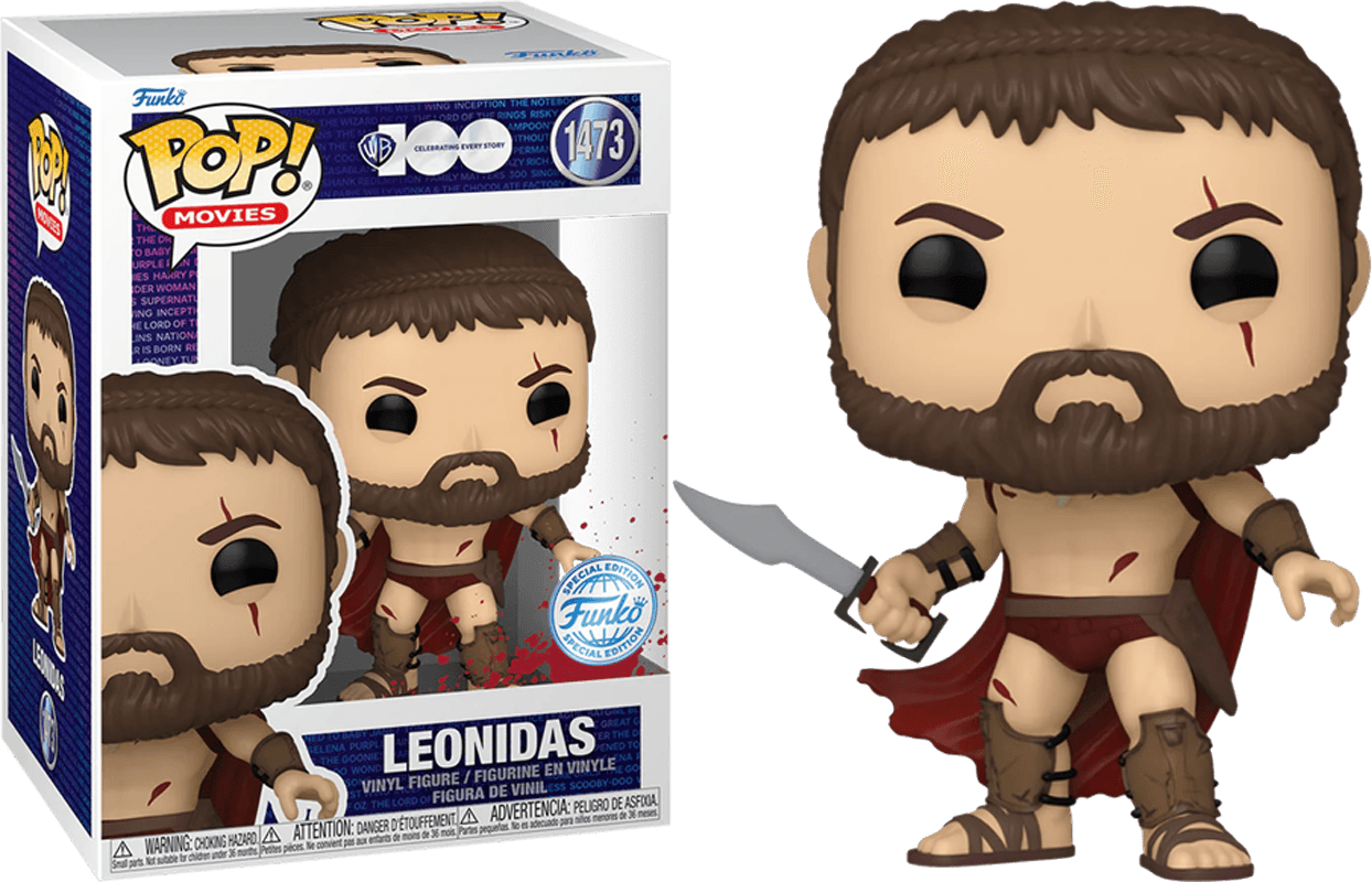 FUN74412 300 - Leonidas Battle Damaged US Exclusive Pop! Vinyl [RS] - Funko - Titan Pop Culture