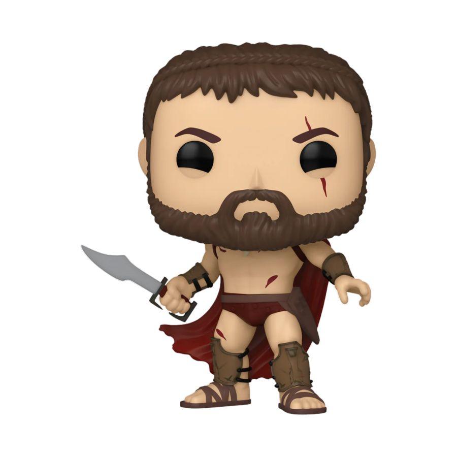 FUN74412 300 - Leonidas Battle Damaged US Exclusive Pop! Vinyl [RS] - Funko - Titan Pop Culture