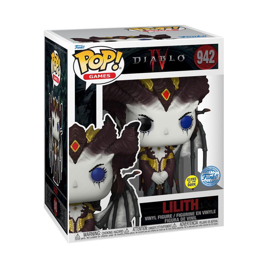 FUN74413 Diablo 4 - Lilith US Exclusive Glow 6" Pop! Vinyl [RS] - Funko - Titan Pop Culture