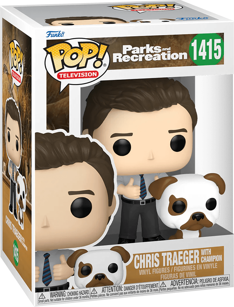 FUN74431 Parks & Recreations: 15th Anniversary - Chris with Champion Pop! Vinyl - Funko - Titan Pop Culture