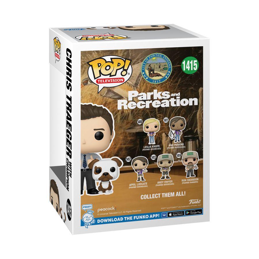 FUN74431 Parks & Recreations: 15th Anniversary - Chris with Champion Pop! Vinyl - Funko - Titan Pop Culture