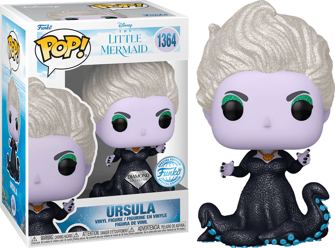 FUN74435 The Little Mermaid (2023) - Ursula US Exclusive Diamond Glitter Pop! Vinyl [RS] - Funko - Titan Pop Culture