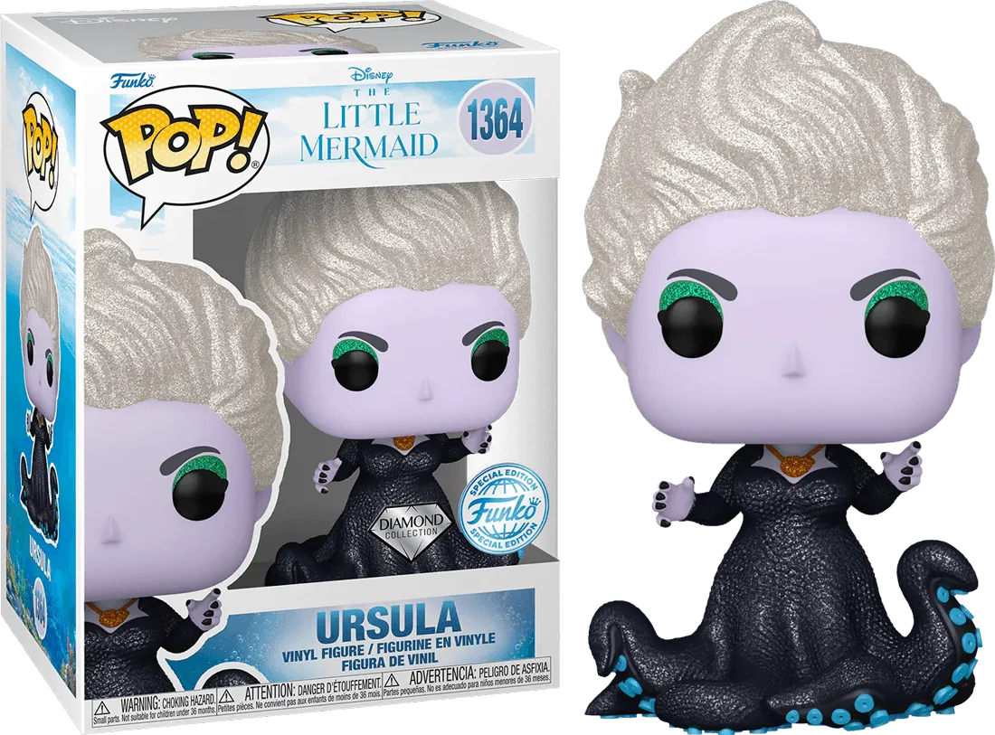 FUN74435 The Little Mermaid (2023) - Ursula US Exclusive Diamond Glitter Pop! Vinyl [RS] - Funko - Titan Pop Culture