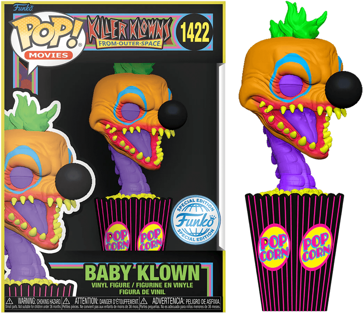 FUN74441 Killer Klowns from Outer Space - Baby Klown US Exclusive Blacklight Pop! Vinyl [RS] - Funko - Titan Pop Culture