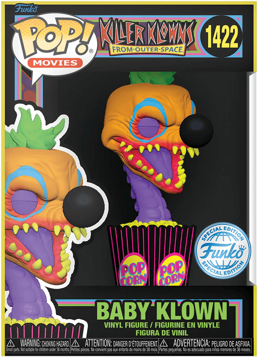 FUN74441 Killer Klowns from Outer Space - Baby Klown US Exclusive Blacklight Pop! Vinyl [RS] - Funko - Titan Pop Culture
