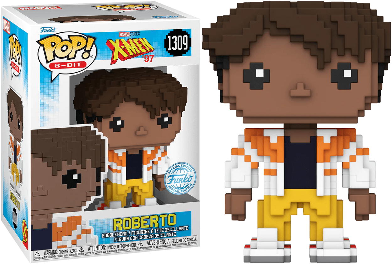 FUN74443 X-Men ('97) - Roberto (Sunspot) US Exclusive 8-Bit Pop! Vinyl [RS] - Funko - Titan Pop Culture