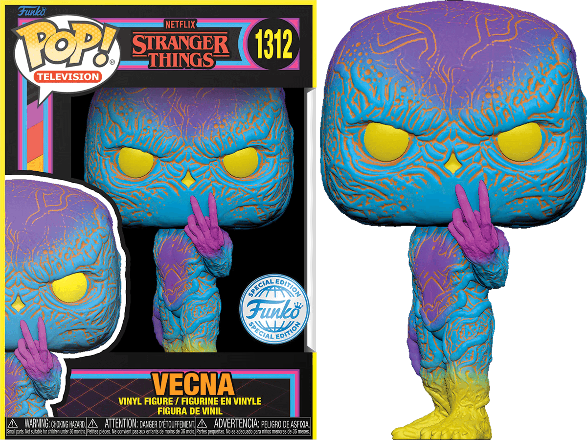 FUN74475 Stranger Things - Vecna US Exclusive Blacklight Pop! Vinyl [RS] - Funko - Titan Pop Culture