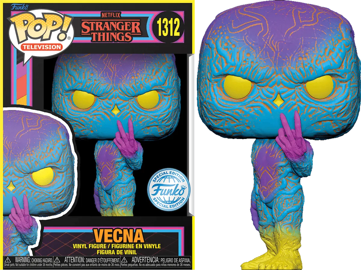 FUN74475 Stranger Things - Vecna US Exclusive Blacklight Pop! Vinyl [RS] - Funko - Titan Pop Culture