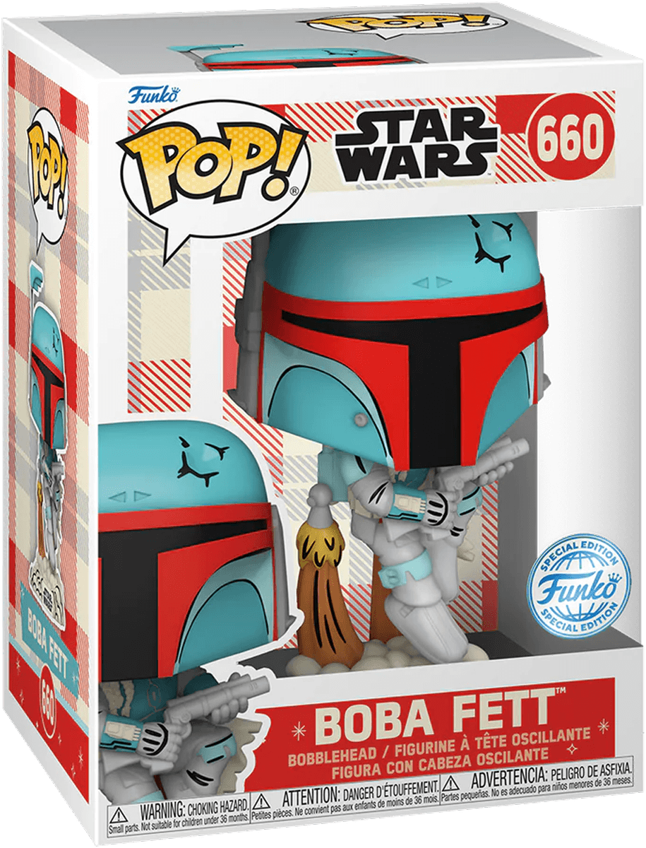 FUN74476 Star Wars: D100 - Boba Fett Retro Reimagined Pop! Vinyl [RS] - Funko - Titan Pop Culture