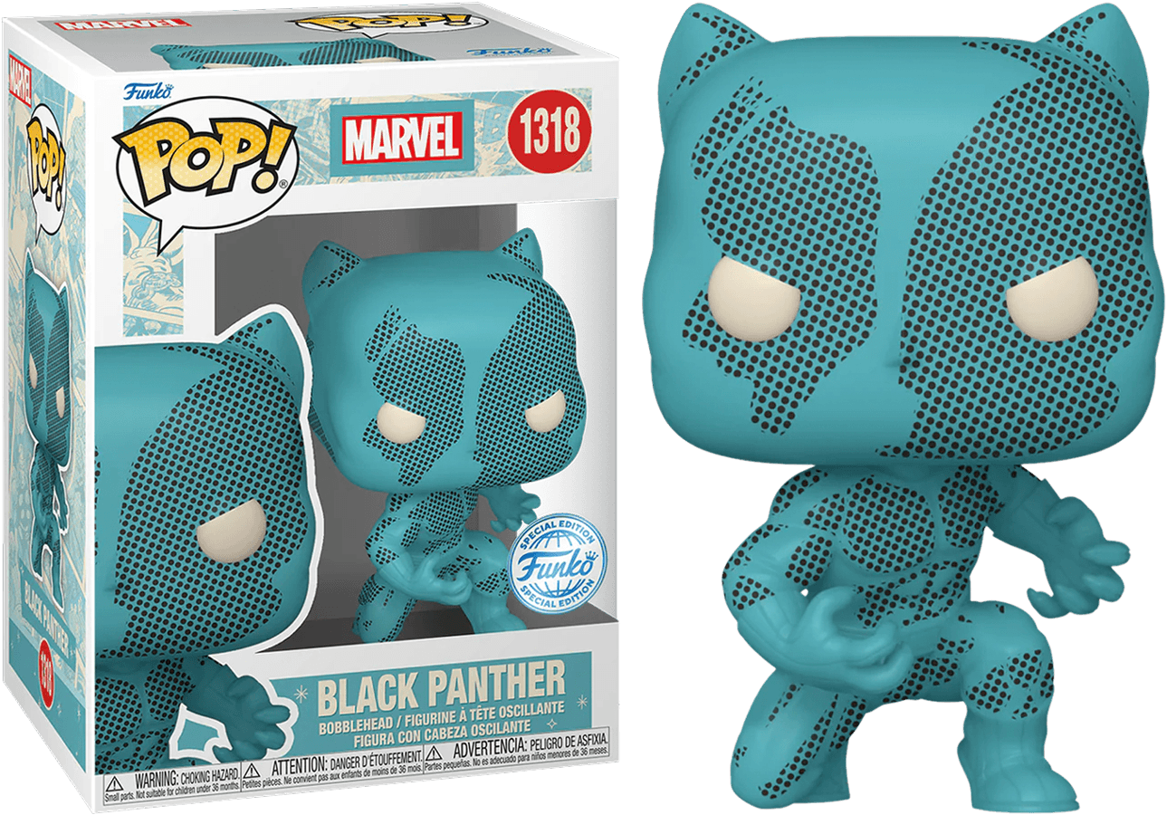 FUN74478 Marvel Comics: D100 - Black Panther Retro Reimagined US Exclusive Pop! Vinyl [RS] - Funko - Titan Pop Culture