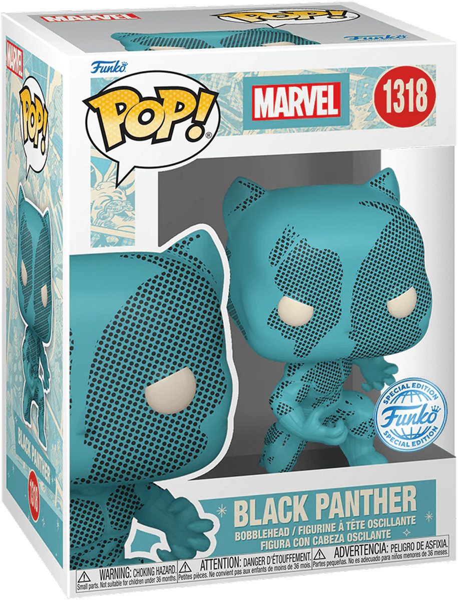 FUN74478 Marvel Comics: D100 - Black Panther Retro Reimagined US Exclusive Pop! Vinyl [RS] - Funko - Titan Pop Culture