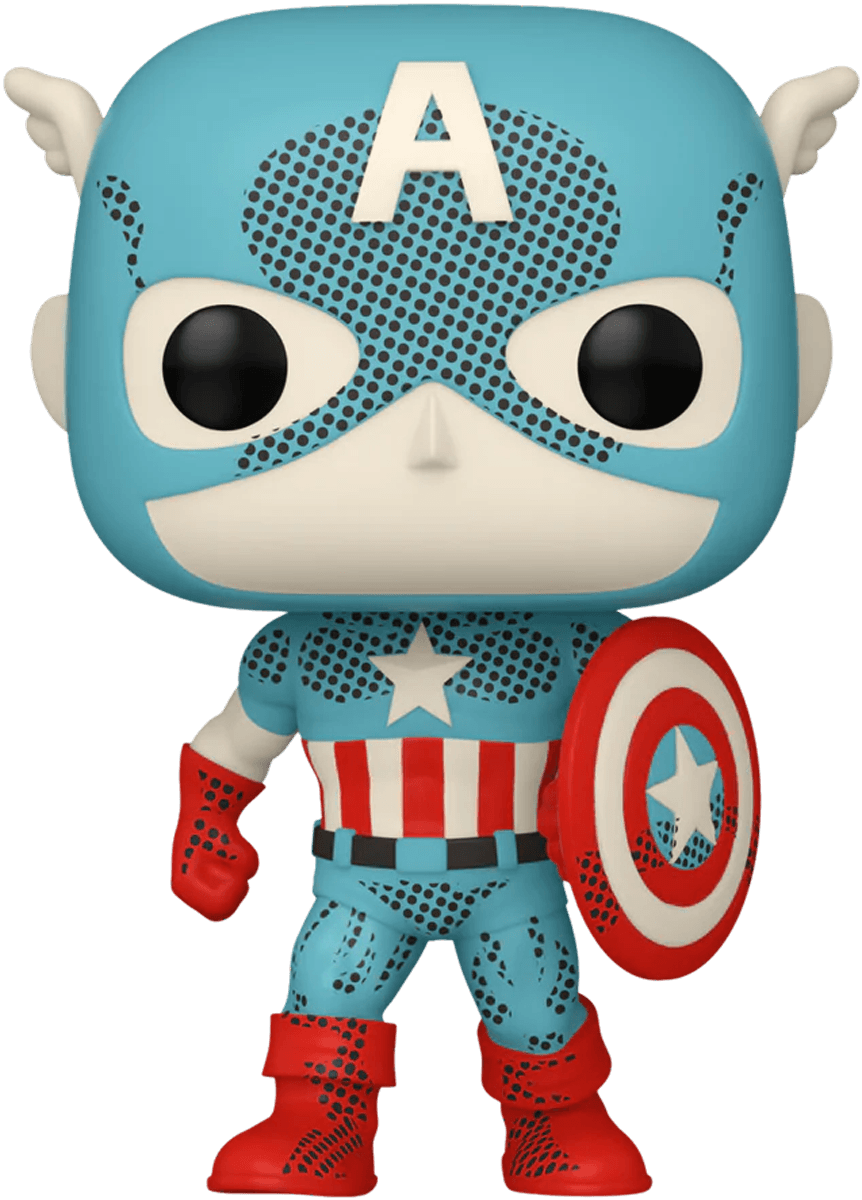 FUN74479 Marvel Comics: D100 - Captain America Retro Reimagined Pop! Vinyl [RS] - Funko - Titan Pop Culture