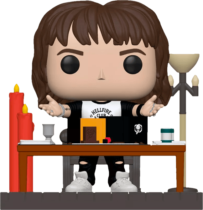 FUN74491 Stranger Things - Dungeons and Dragons Campaign Eddie US Exclusive Pop! Deluxe [RS] - Funko - Titan Pop Culture
