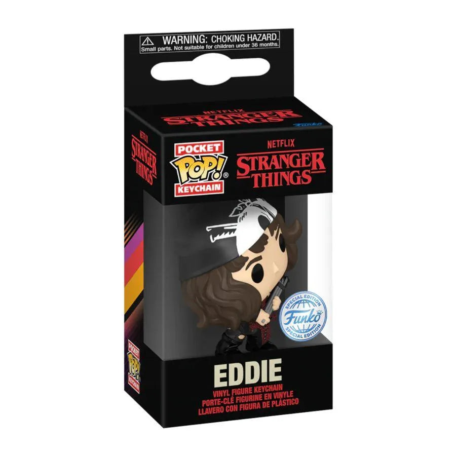 FUN74512 Stranger Things - Eddie US Exclusive Pop! Keychain [RS] - Funko TBA - Titan Pop Culture