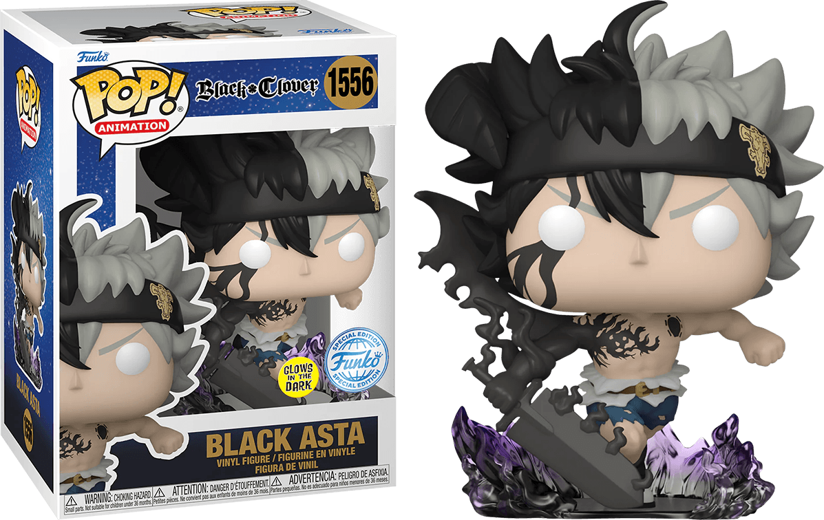 FUN74522 Black Clover - Demon Asta US Exclusive Glow Pop! Vinyl [RS] - Funko - Titan Pop Culture