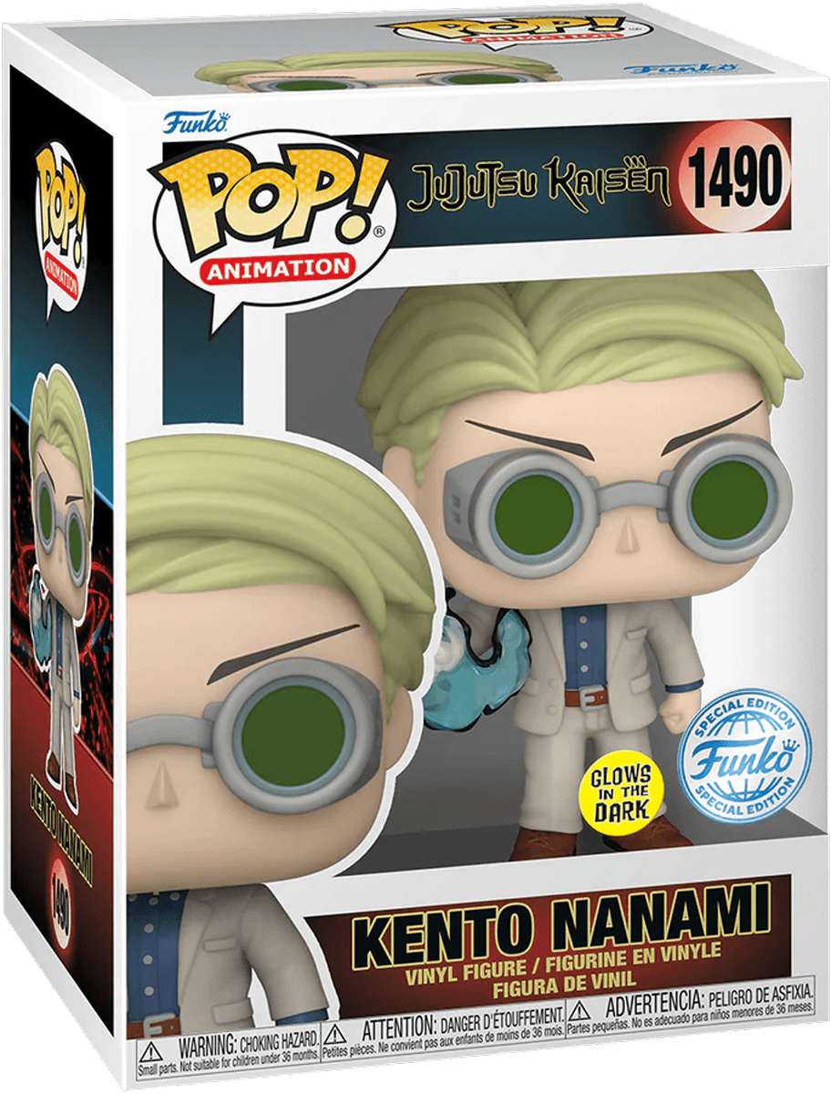 FUN74524 Jujutsu Kaisen - Kento Nanami Glow-in-the-Dark Pop! Vinyl [RS] - Funko TBA - Titan Pop Culture