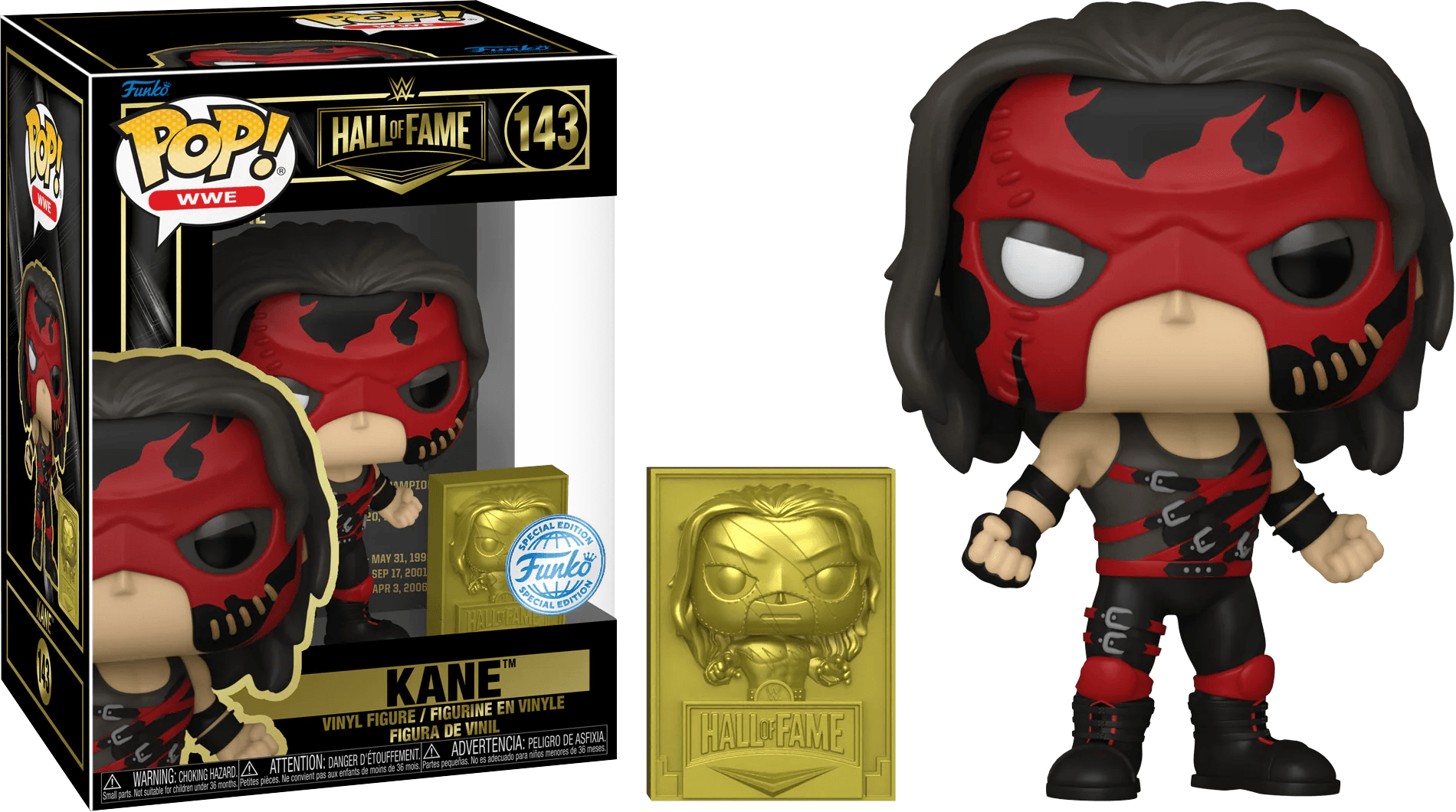 FUN74601 WWE - Kane Hall of Fame US Exclusive Pop! Vinyl [RS] - Funko - Titan Pop Culture