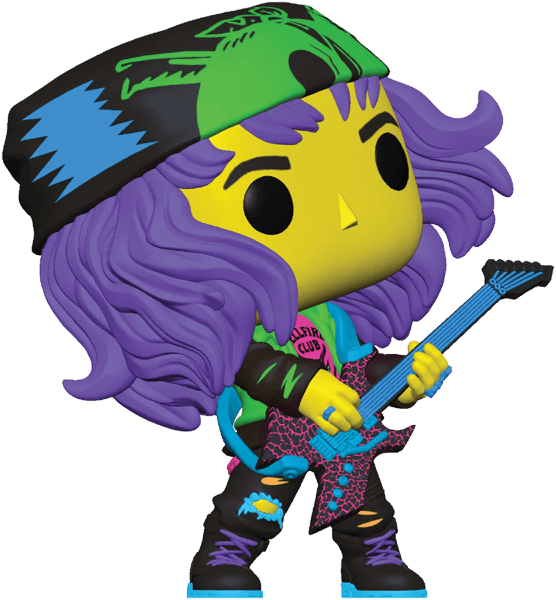 FUN74604 Stranger Things - Hunter Eddie with Guitar US Exclusive Blacklight Pop! Vinyl [RS] - Funko - Titan Pop Culture