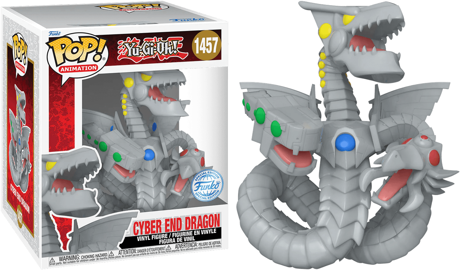 FUN74605 Yu-Gi-Oh! - Cyber End Dragon US Exclusive 6" Pop! Vinyl [RS] - Funko - Titan Pop Culture