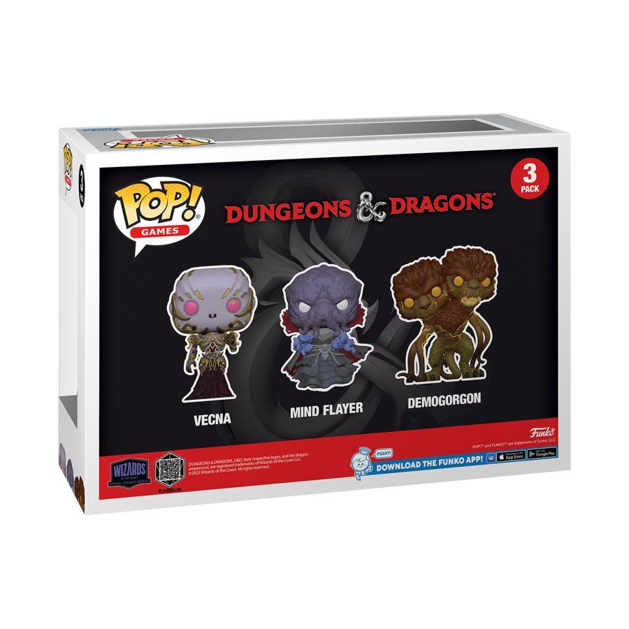 FUN74606 Dungeons & Dragons - Vecna, Mind Flayer & Demogorgon US Exclusive Pop! Vinyl 3-Pack [RS] - Funko - Titan Pop Culture