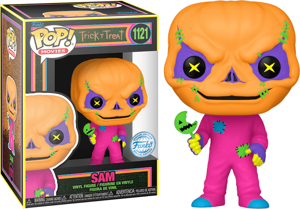 FUN74696 Trick R Treat - Sam US Exclusive Blacklight Pop! Vinyl [RS] - Funko - Titan Pop Culture