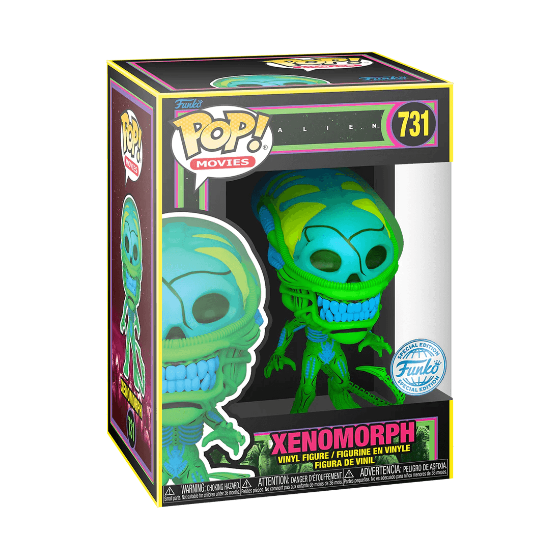 FUN74697 Alien - Xenomorph US Exclusive Blacklight Pop! Vinyl [RS] - Funko - Titan Pop Culture