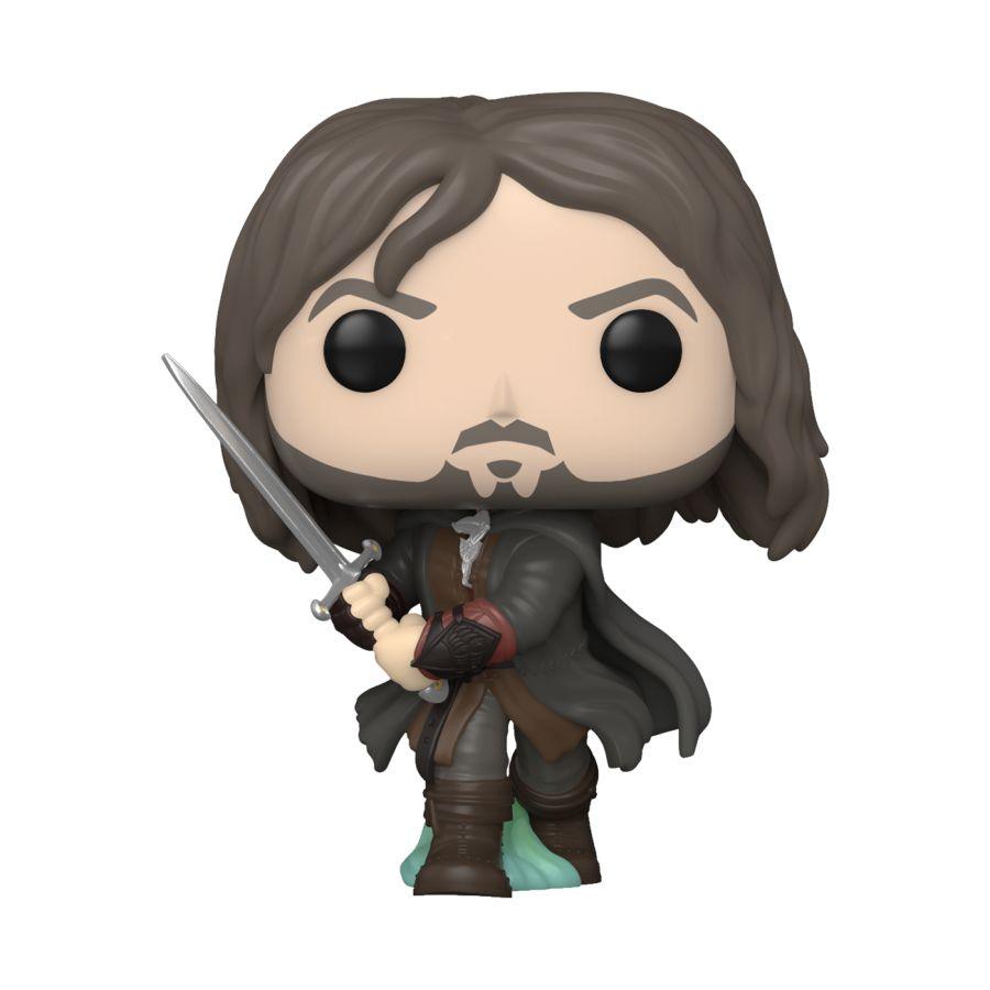 FUN74704 The Lord of the Rings - Aragorn US Exclusive Glow Pop! Vinyl [RS] - Funko - Titan Pop Culture