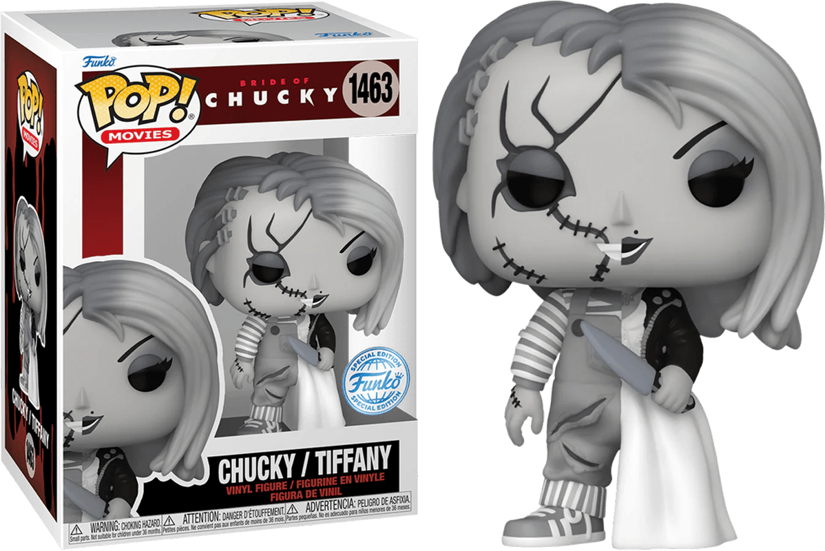 FUN74705 Chucky - Chucky/Tiffany US Exclusive Pop! Vinyl [RS] - Funko TBA - Titan Pop Culture