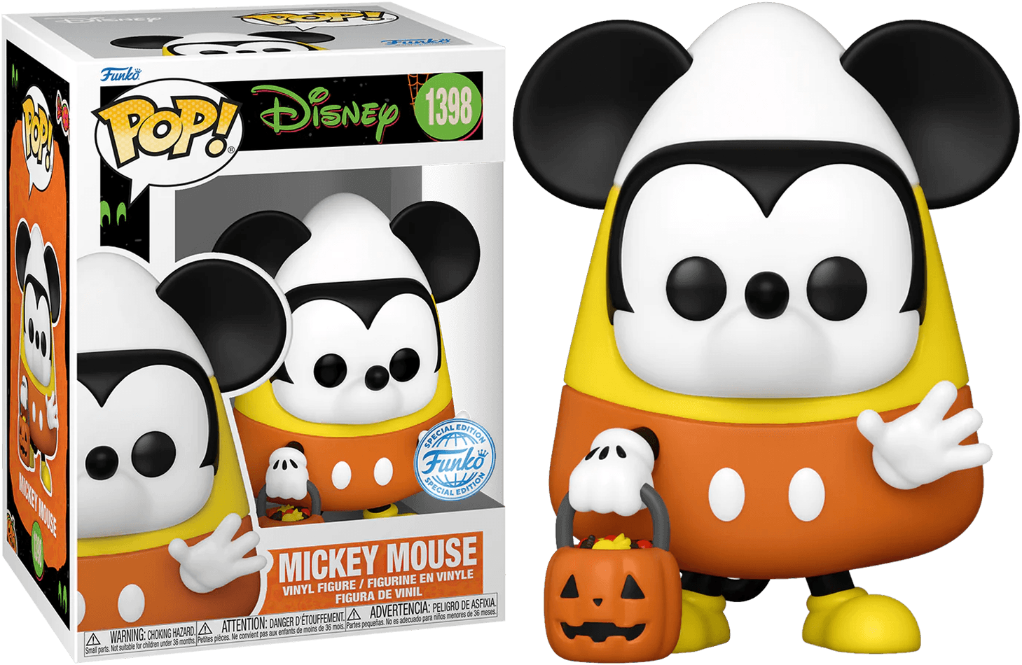 FUN74706 Disney - Mickey Mouse Candy Corn US Exclusive Pop! Vinyl [RS] - Funko - Titan Pop Culture