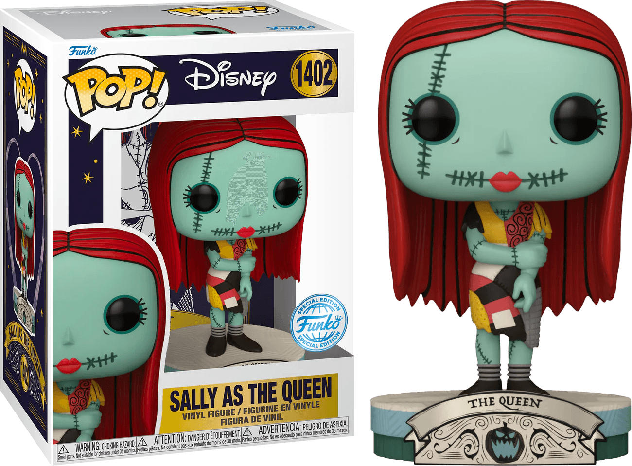 FUN74708 The Nightmare Before Christmas - Sally as the Queen US Exclusive Pop! Vinyl [RS] - Funko - Titan Pop Culture