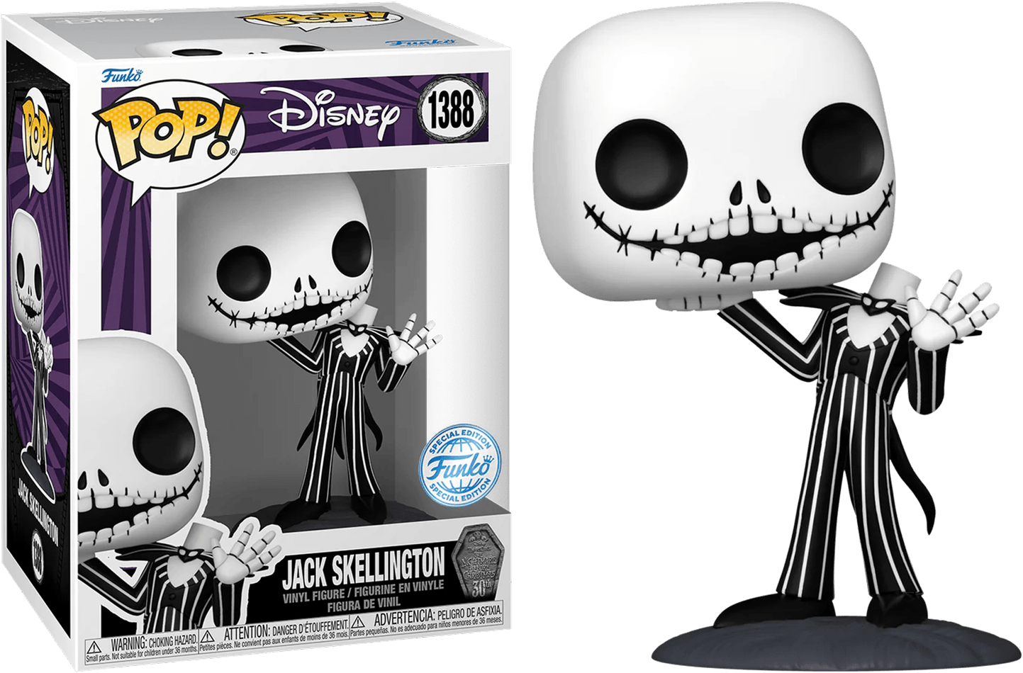 FUN74711 The Nightmare Before Christmas - Headless Jack US Exclusive Pop! Vinyl [RS] - Funko - Titan Pop Culture