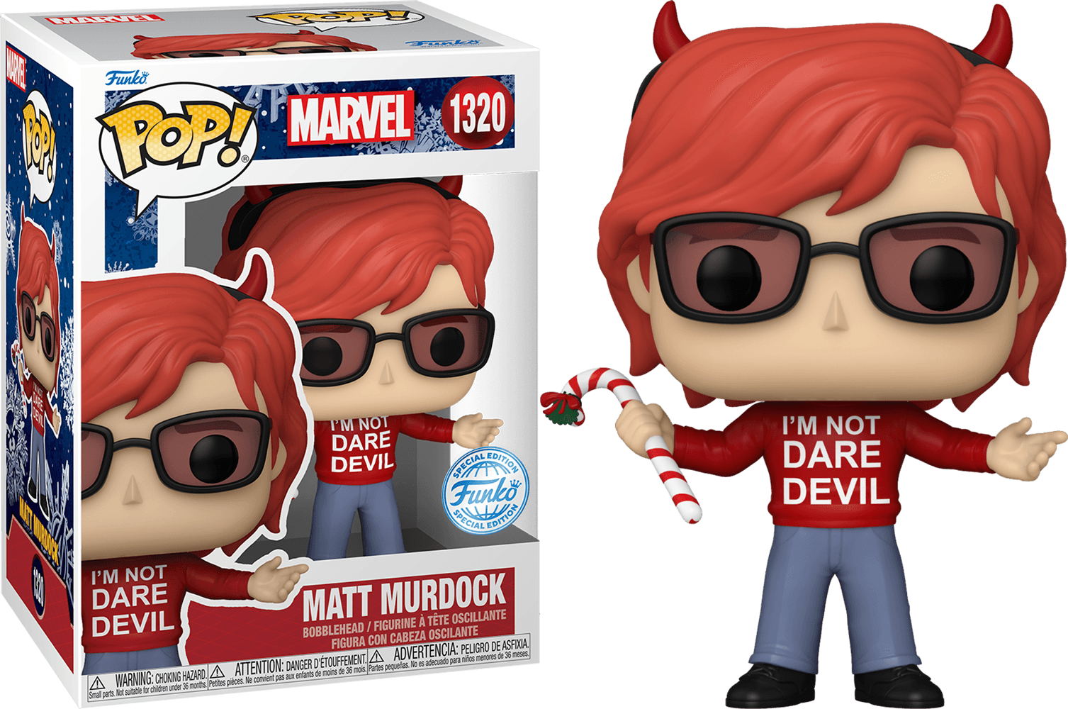 FUN74730 Marvel - Daredevil "I'm Not Dare Devil" Matt Murdock Pop! Vinyl - Funko - Titan Pop Culture