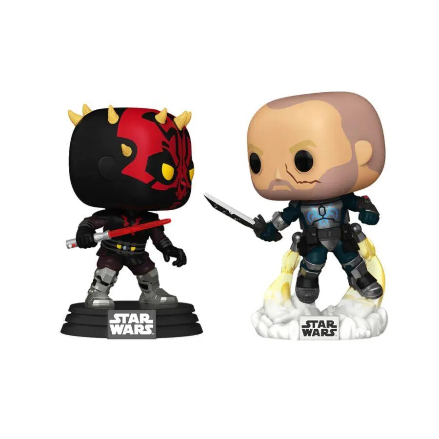 FUN74744 Star Wars: Clone Wars - Darth Maul Vs Pre Vizsla Pop! 2-Pack [RS] - Funko - Titan Pop Culture