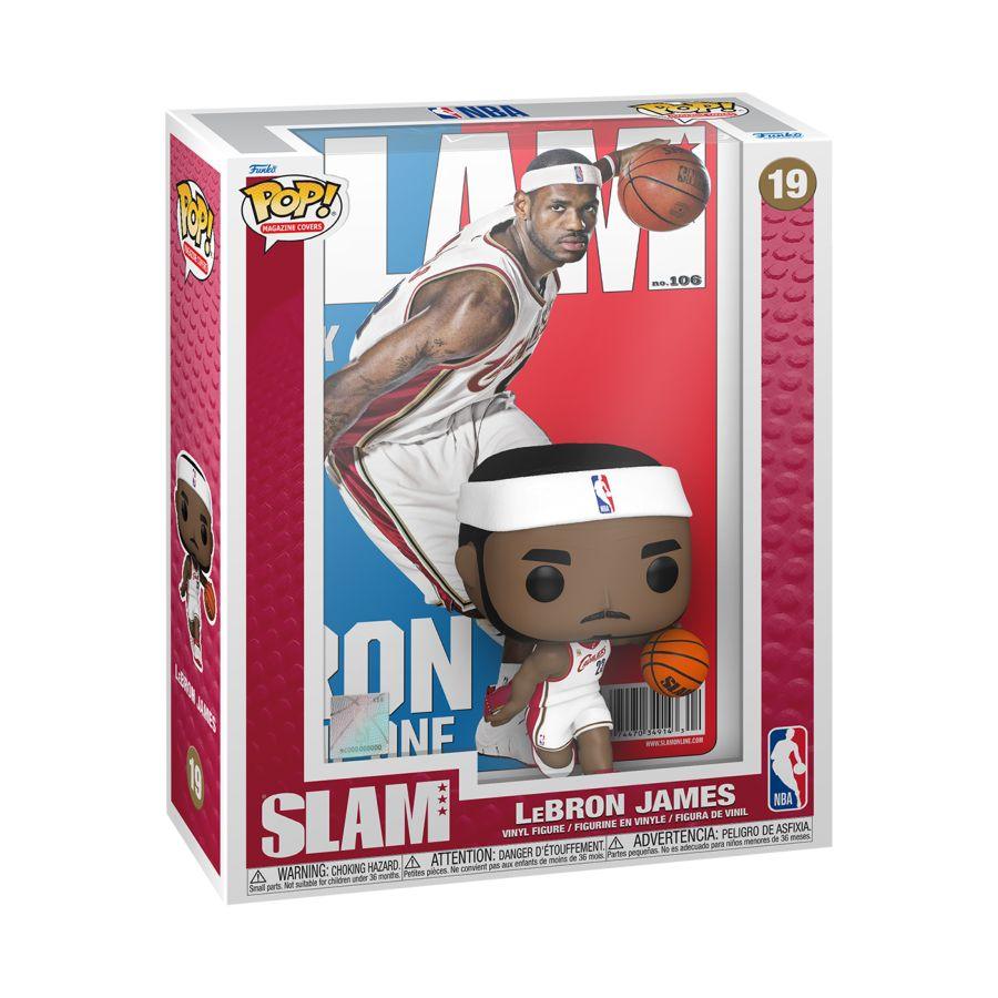 FUN75073 NBA: Slam - LeBron James Pop! Cover - Funko TBA - Titan Pop Culture