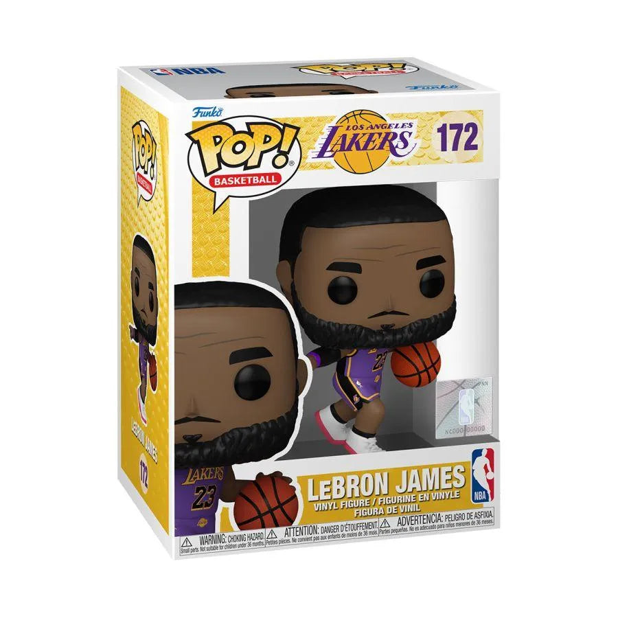 FUN75117 NBA: Lakers - LeBron James (Purple Uniform #23) Pop! Vinyl - Funko TBA - Titan Pop Culture