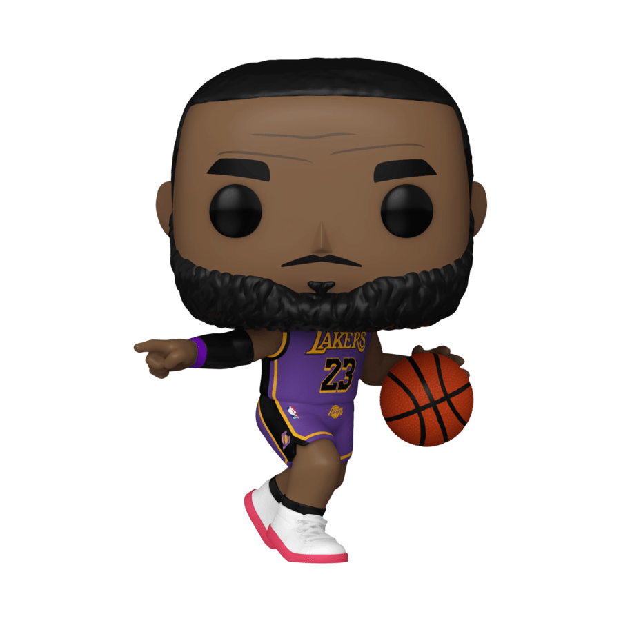 FUN75117 NBA: Lakers - LeBron James (Purple Uniform #23) Pop! Vinyl - Funko TBA - Titan Pop Culture