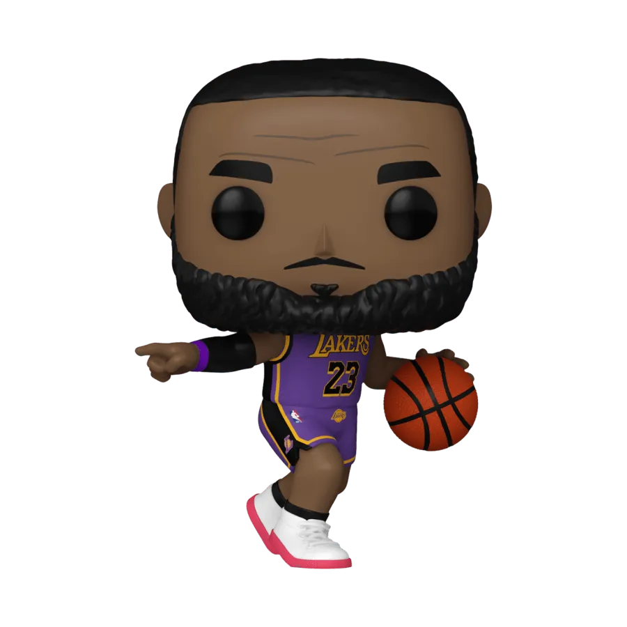 FUN75117 NBA: Lakers - LeBron James (Purple Uniform #23) Pop! Vinyl - Funko TBA - Titan Pop Culture