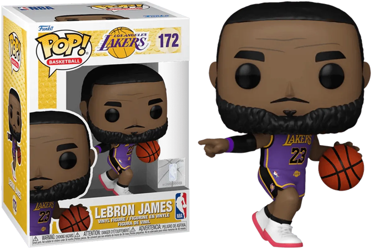 FUN75117 NBA: Lakers - LeBron James (Purple Uniform #23) Pop! Vinyl - Funko TBA - Titan Pop Culture