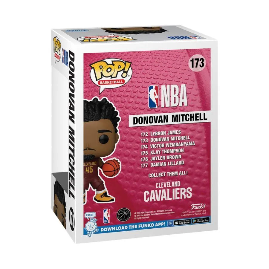 FUN75119 NBA: Cavaliers - Donovan Mitchell Pop! Vinyl - Funko - Titan Pop Culture