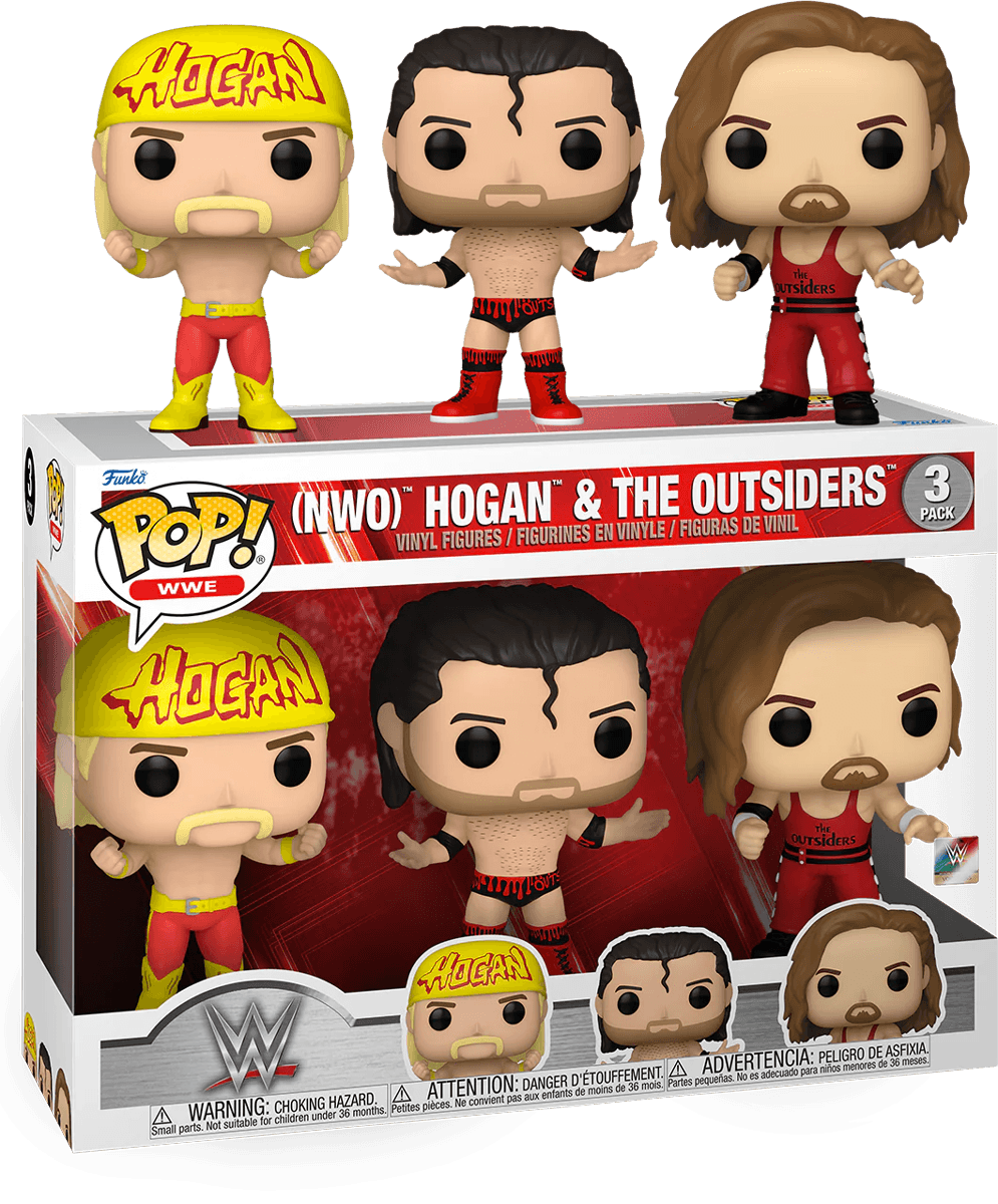 FUN75129 WWE - Hulk Hogan & The Outsiders Pop! 3-Pack - Funko - Titan Pop Culture