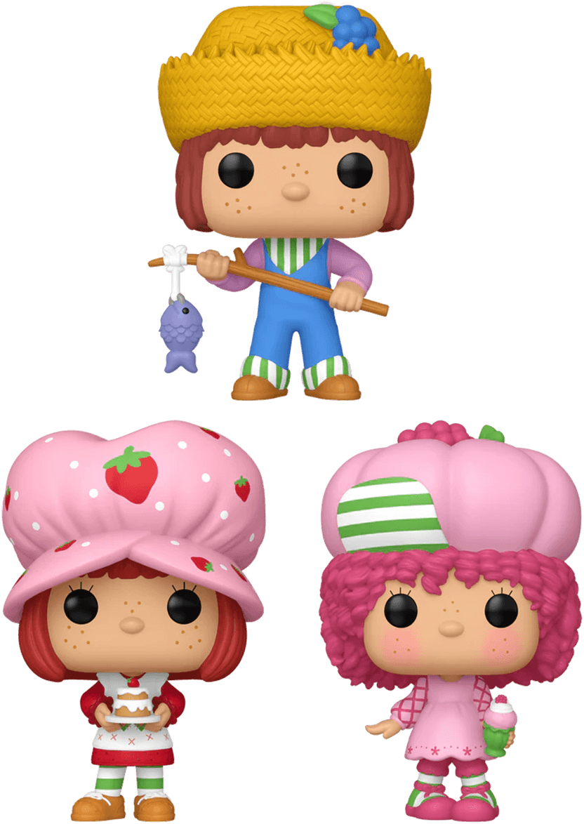 FUN75159 + FUN75160 + FUN75161 Strawberry Shortcake - Very Berry Pop! Vinyl Bundle (Set of 3) - Funko - Titan Pop Culture