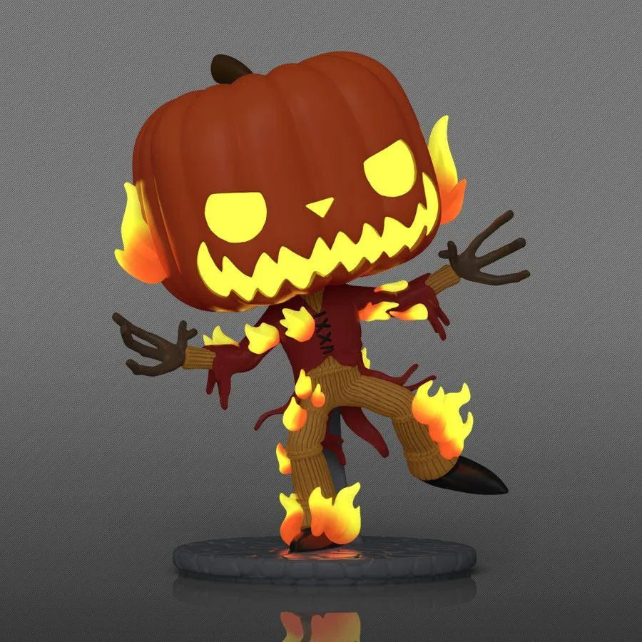 FUN75284 The Nightmare Before Christmas - Pumpkin King US Exclusive 30th Anniversary Glow Pop! Vinyl [RS] - Funko - Titan Pop Culture