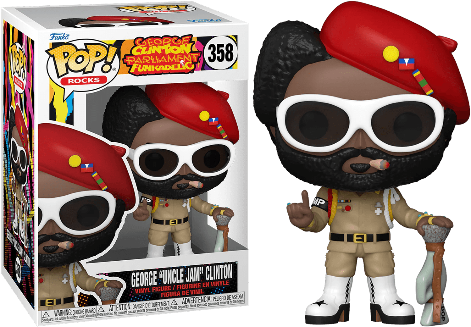 FUN75367 Parliament-Funkadelic - George "Uncle Jam" Clinton Pop! Vinyl - Funko - Titan Pop Culture